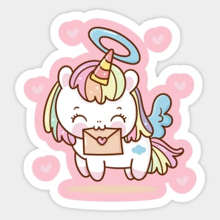 Unicorn Angel Sticker